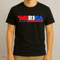 Red White & Blue 'Merica 4th Of July T-Shirt thumb 3