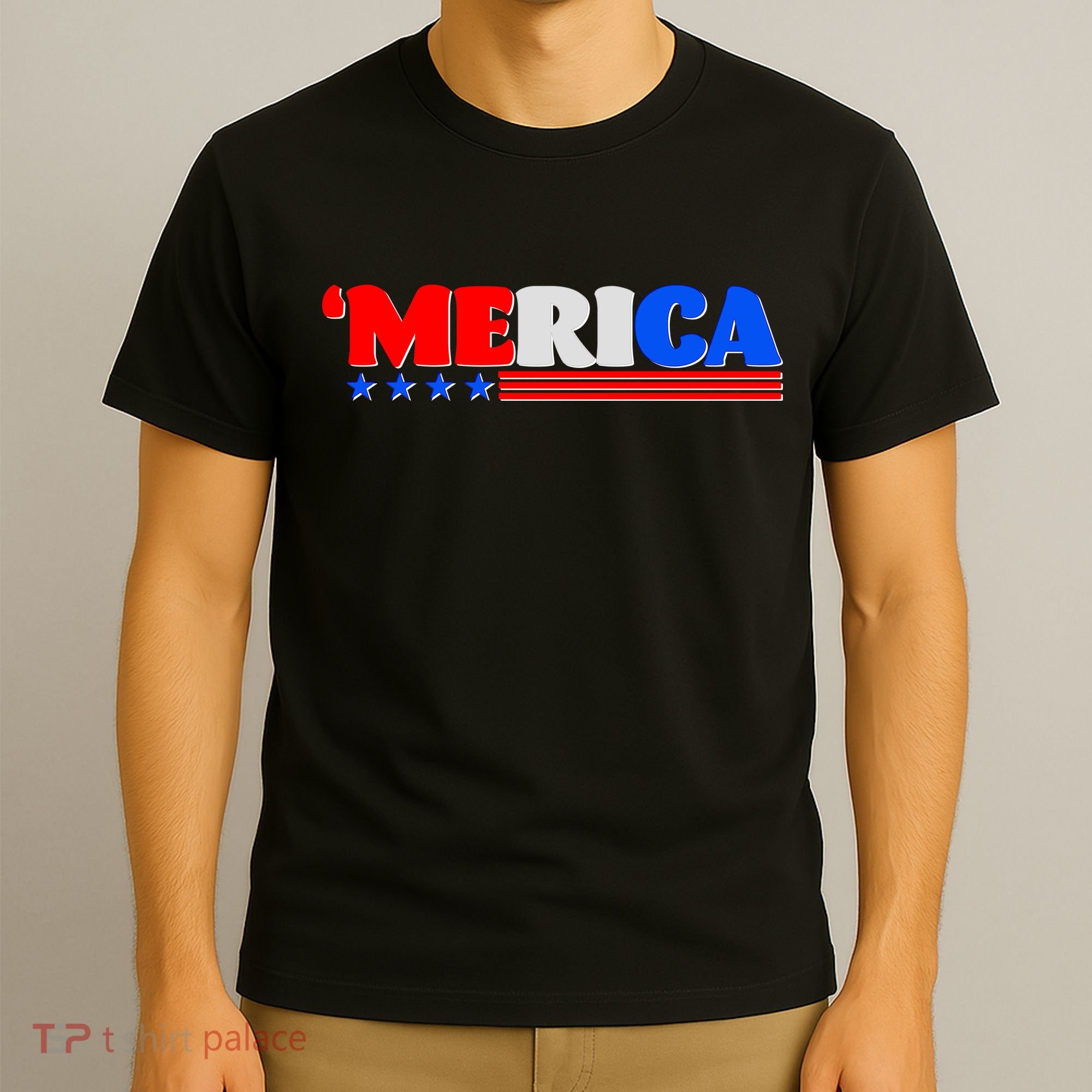 Red White & Blue 'Merica 4th Of July T-Shirt