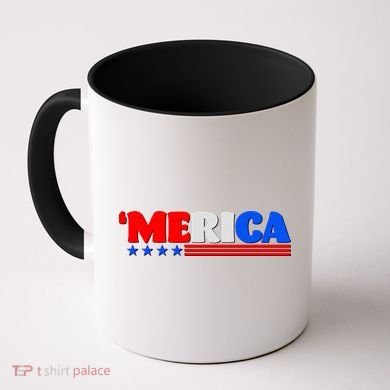 Red White & Blue 'Merica 4th Of July Coffee Mug