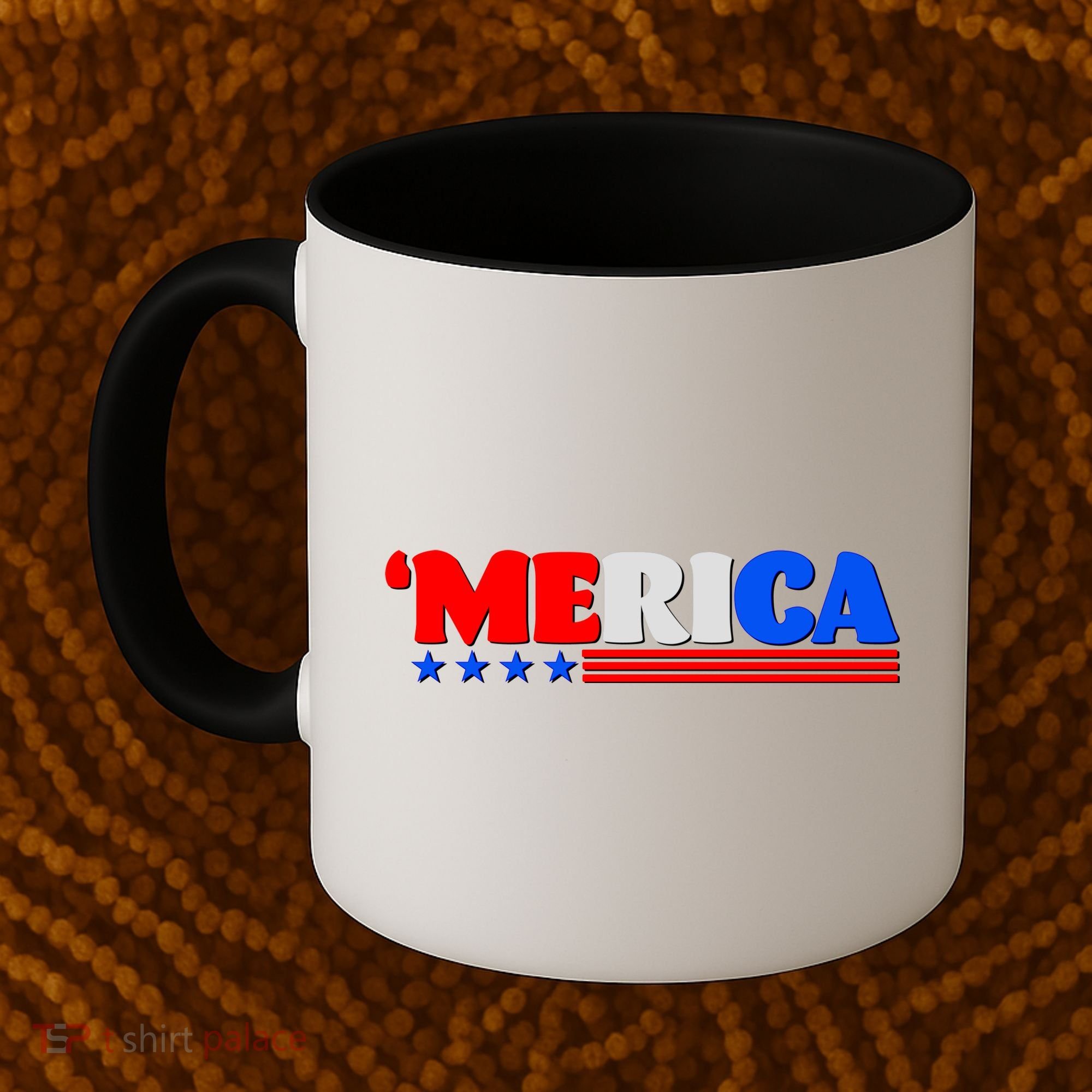Red White & Blue 'Merica 4th Of July Coffee Mug
