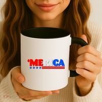 Red White & Blue 'Merica 4th Of July Coffee Mug thumb 3
