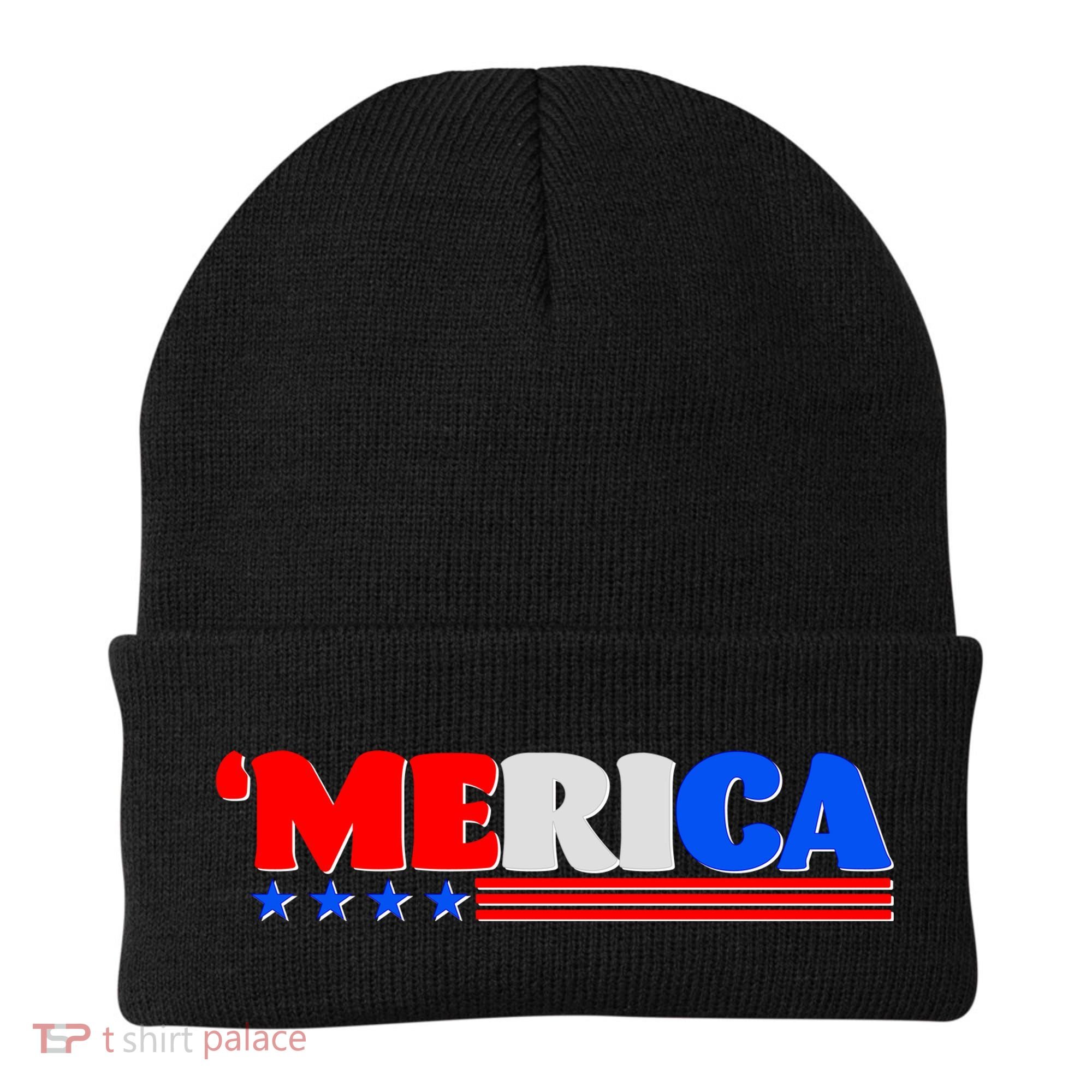 Red White & Blue 'Merica 4th Of July Beanie