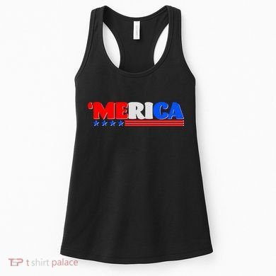 Red White & Blue 'Merica 4th Of July Women's Tank Top