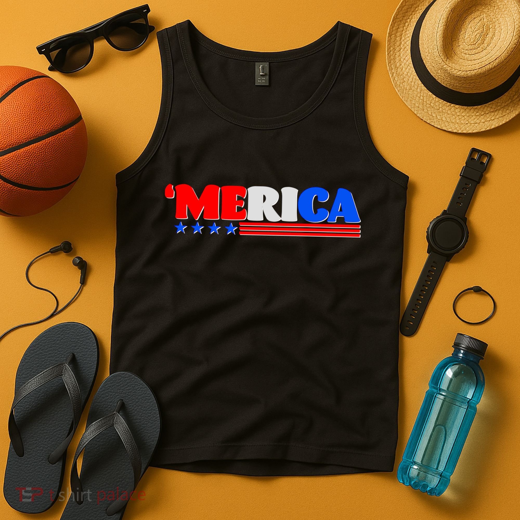 Red White & Blue 'Merica 4th Of July Tank Top