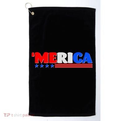 Red White & Blue 'Merica 4th Of July Golf Towel