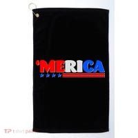 Red White & Blue 'Merica 4th Of July Golf Towel thumb 0