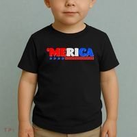 Red White & Blue 'Merica 4th Of July Toddler T-Shirt thumb 2