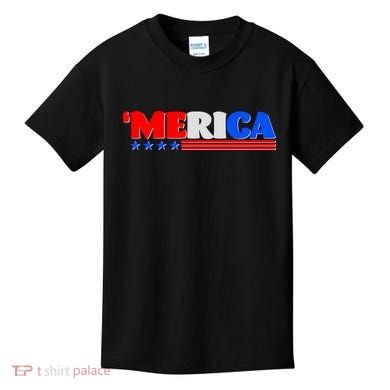 Red White & Blue 'Merica 4th Of July Kids T-Shirt