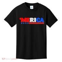 Red White & Blue 'Merica 4th Of July Kids T-Shirt thumb 0