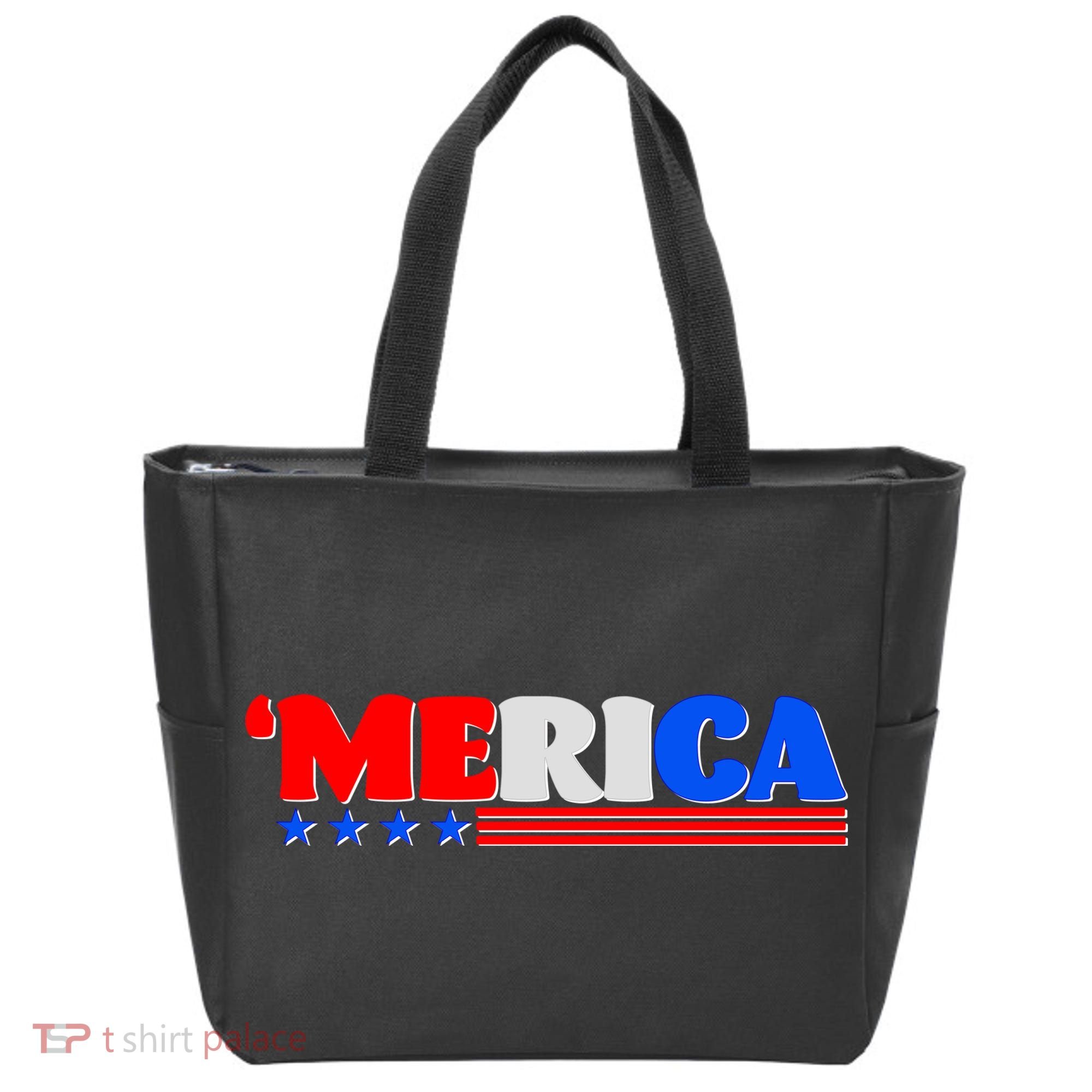 Red White & Blue 'Merica 4th Of July Tote Bag