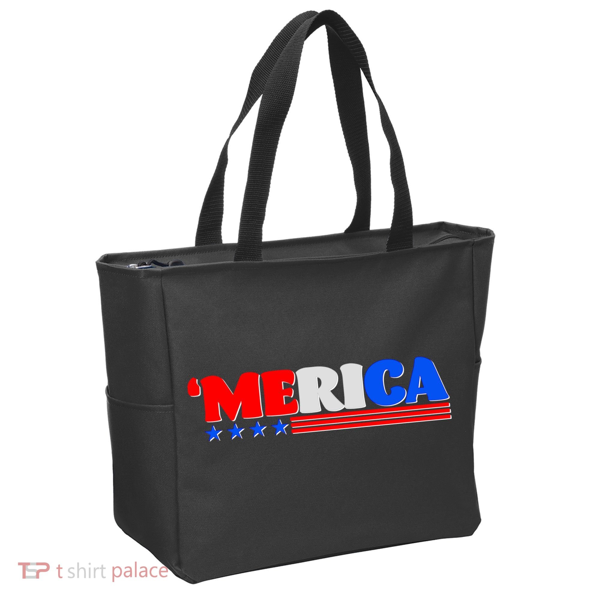 Red White & Blue 'Merica 4th Of July Tote Bag