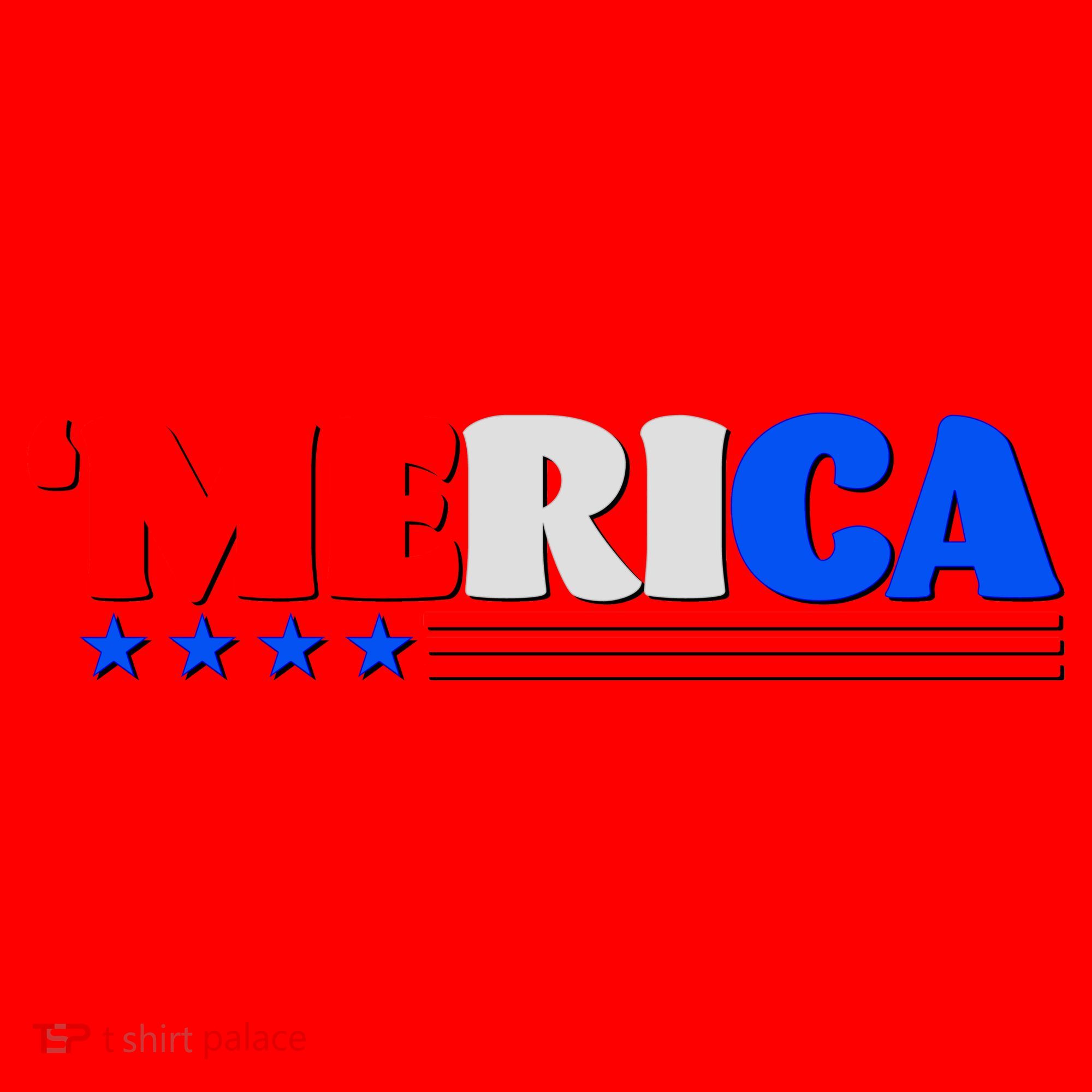 Red White & Blue 'Merica 4th Of July Santa Hat
