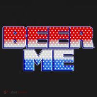 Red White And Blue Beer Me Doggie Tank thumb 4