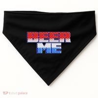 Red White And Blue Beer Me USA-Made Doggie Bandana thumb 0