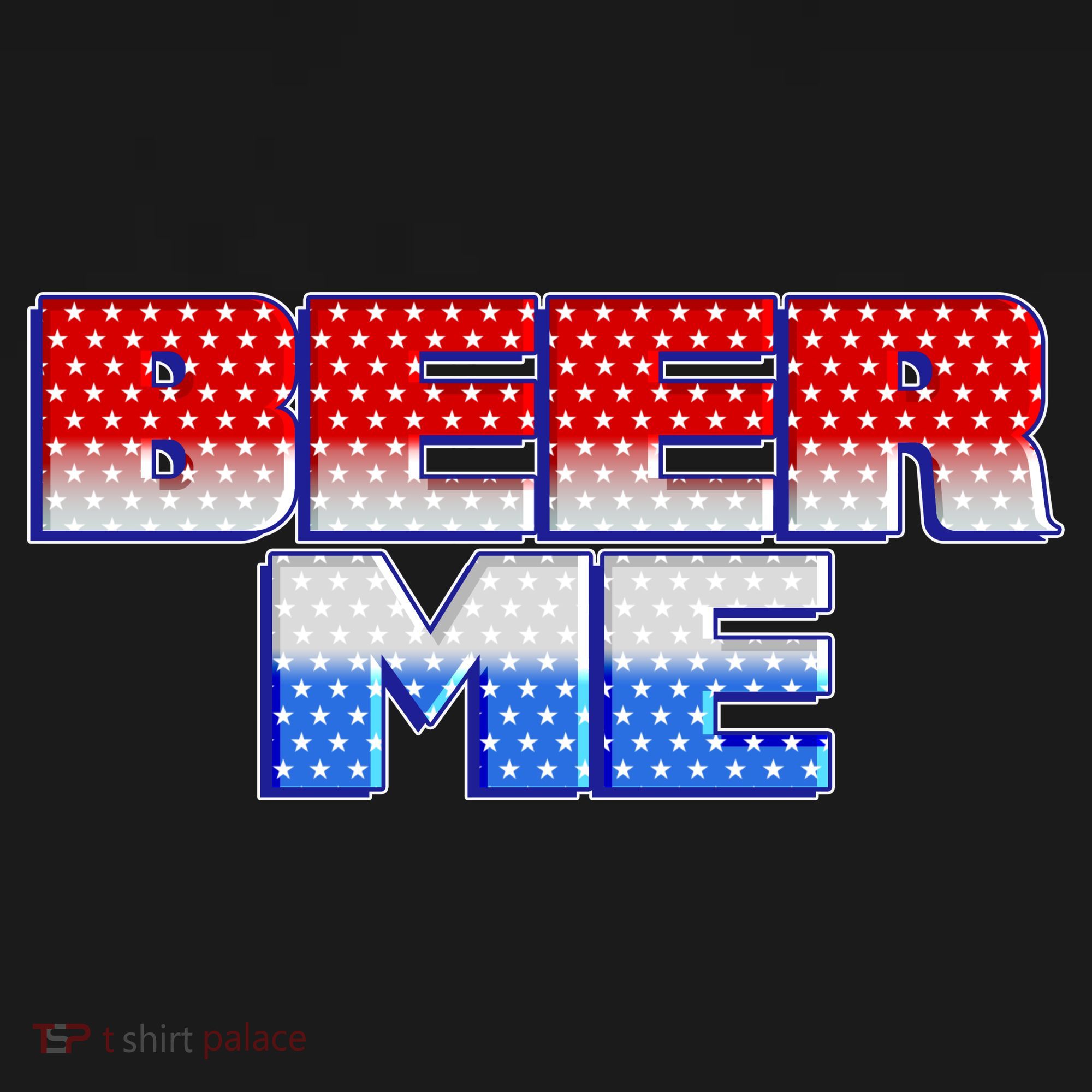 Red White And Blue Beer Me Apron