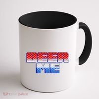 Red White And Blue Beer Me Coffee Mug thumb 1
