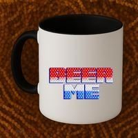 Red White And Blue Beer Me Coffee Mug thumb 2