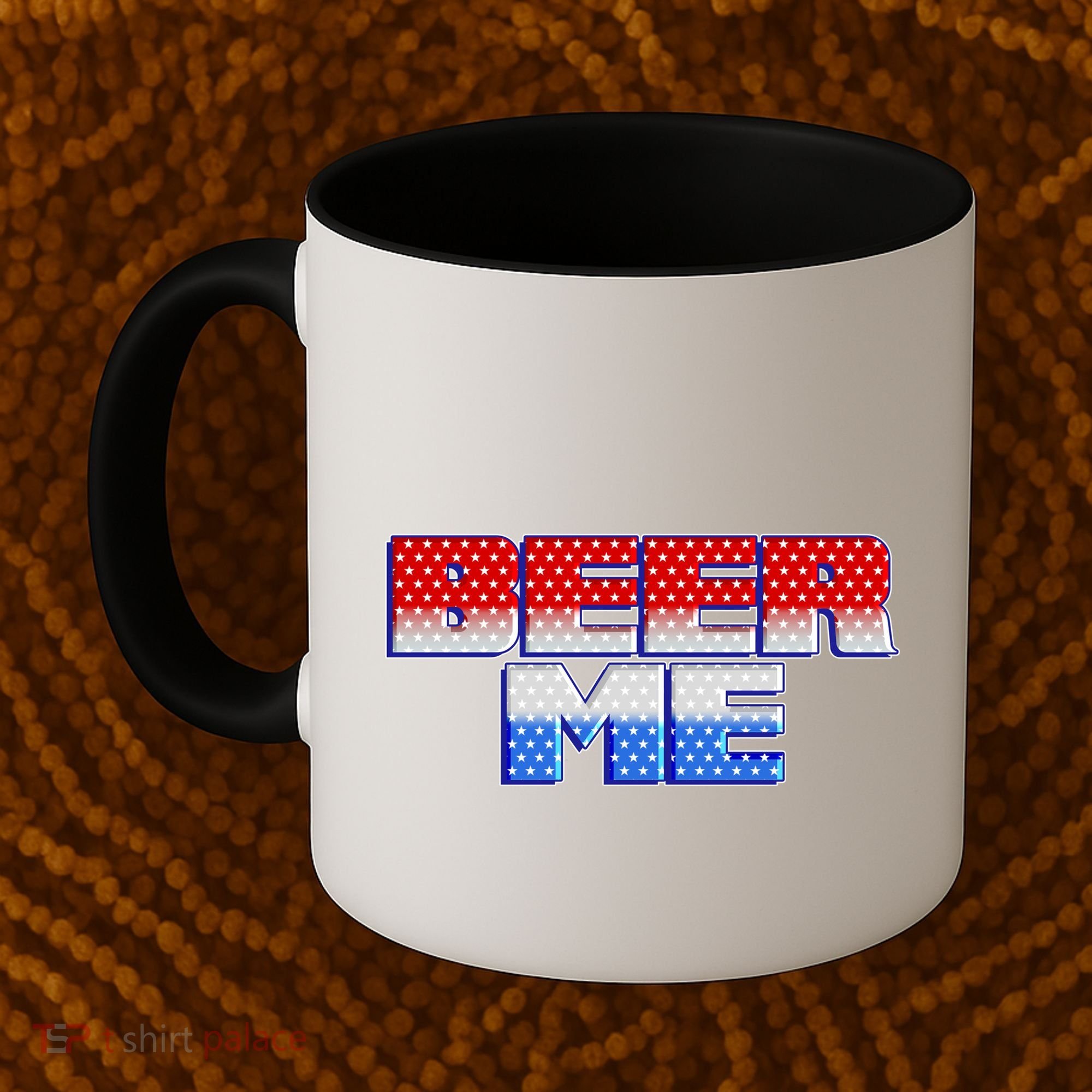 Red White And Blue Beer Me Coffee Mug