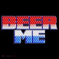 Red White And Blue Beer Me Coaster thumb 2