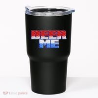 Red White And Blue Beer Me Tumbler thumb 0