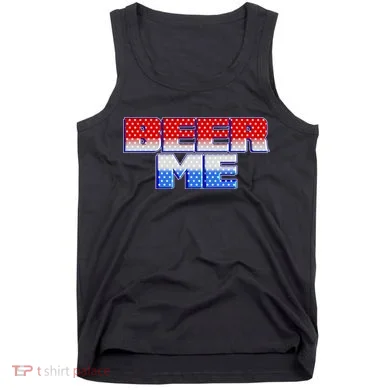 Red White And Blue Beer Me Tank Top