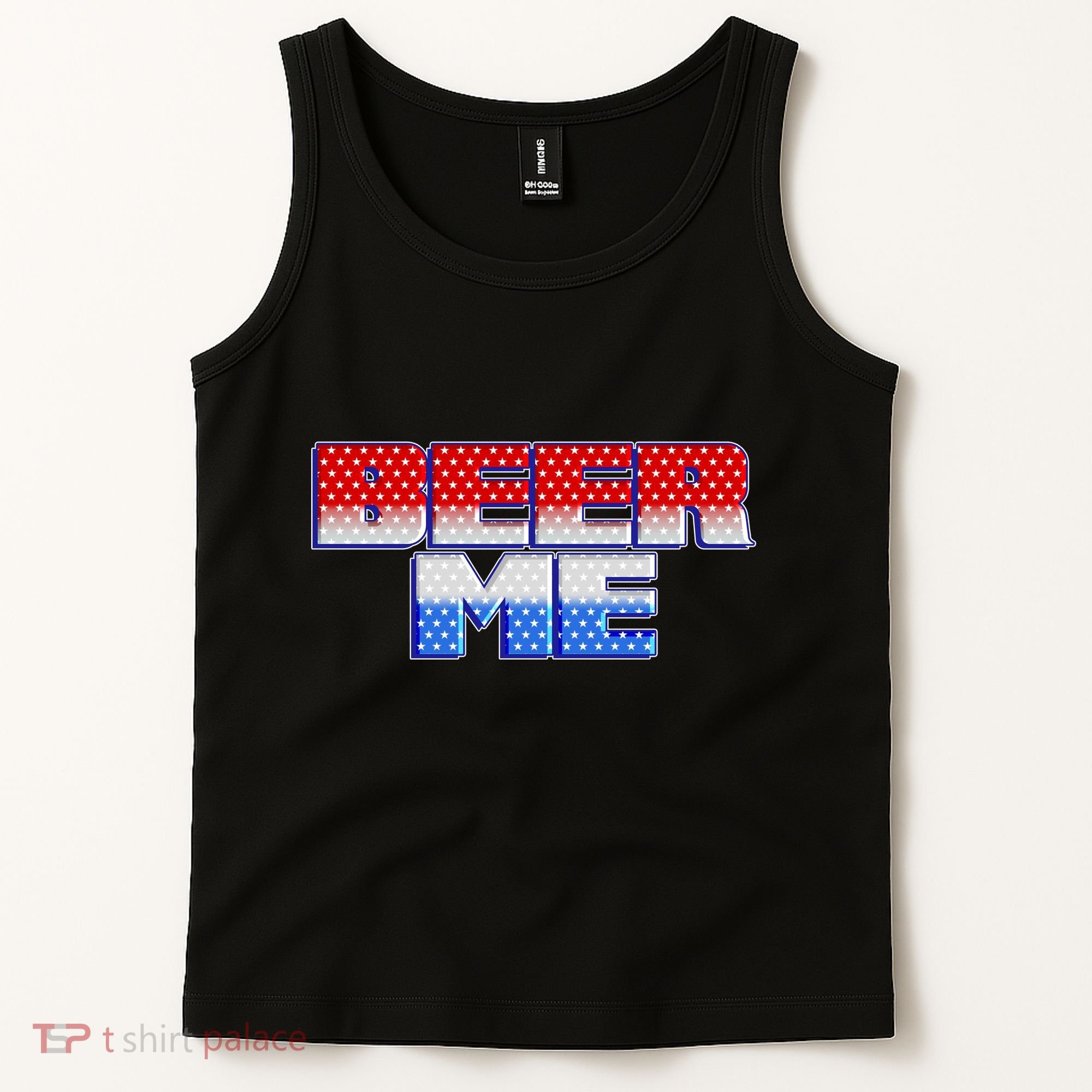 Red White And Blue Beer Me Tank Top