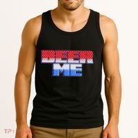 Red White And Blue Beer Me Tank Top thumb 3