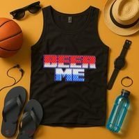 Red White And Blue Beer Me Tank Top thumb 4
