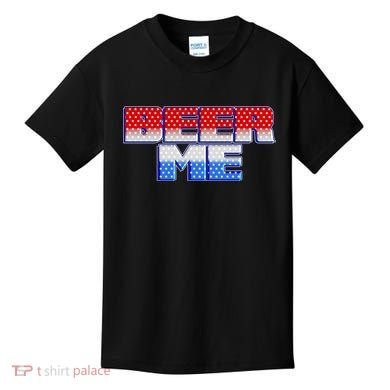 Red White And Blue Beer Me Kids T-Shirt