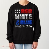 Red White And Blue Cousin Crew Women's Sweatshirt thumb 0
