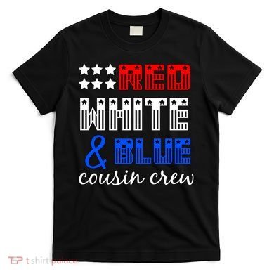 Red White And Blue Cousin Crew T-Shirt