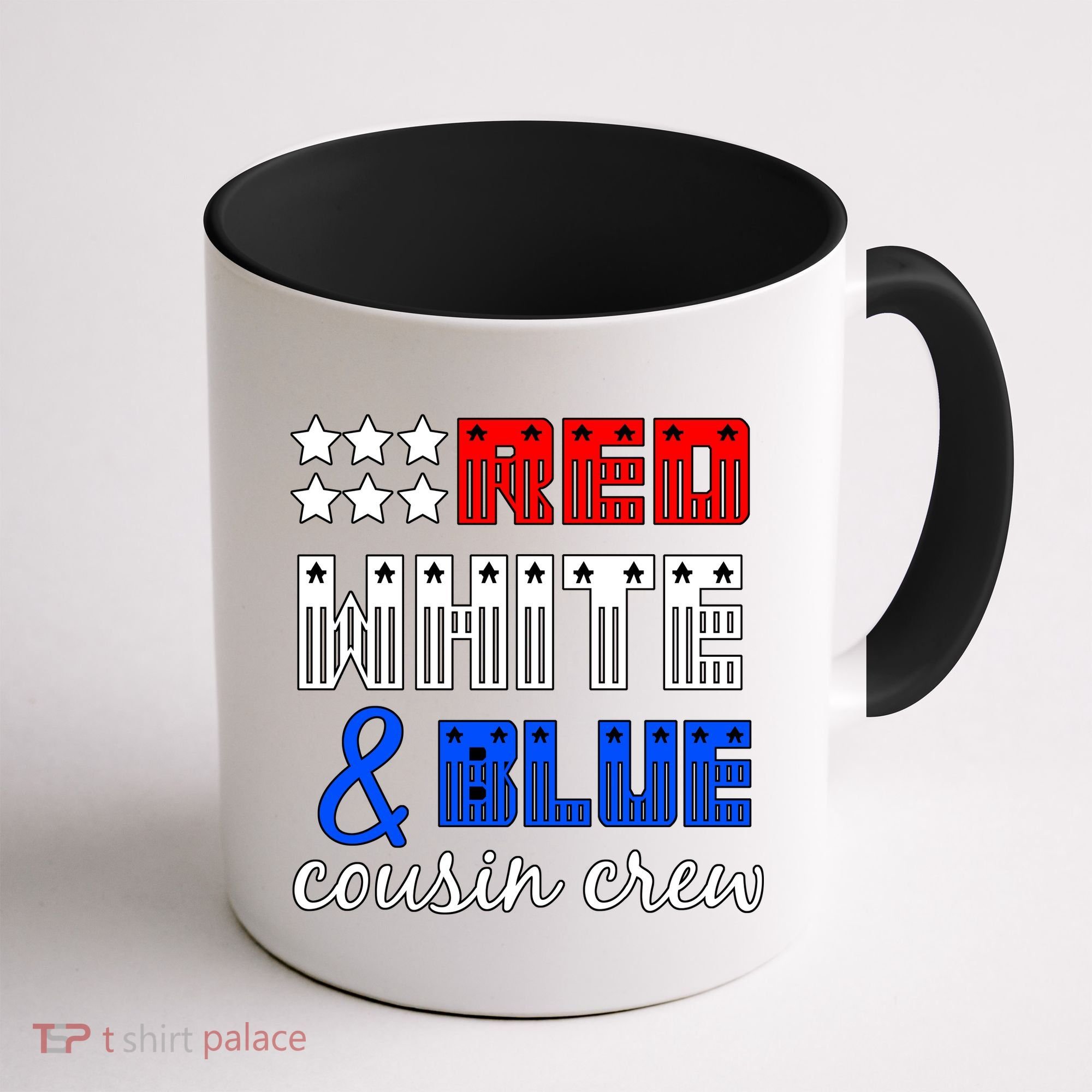 Red White And Blue Cousin Crew Coffee Mug