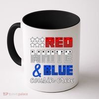 Red White And Blue Cousin Crew Coffee Mug thumb 0