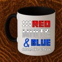 Red White And Blue Cousin Crew Coffee Mug thumb 2