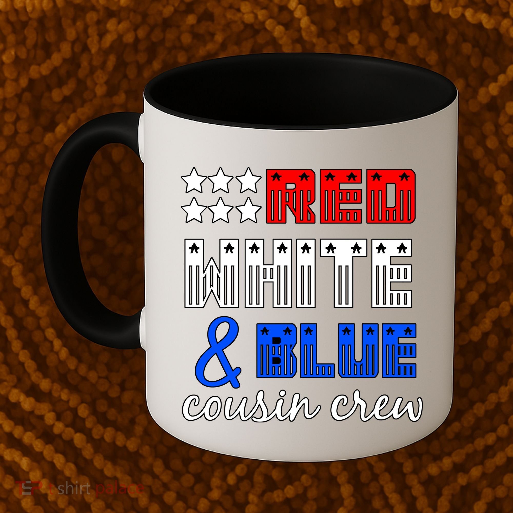 Red White And Blue Cousin Crew Coffee Mug