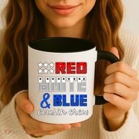 Red White And Blue Cousin Crew Coffee Mug thumb 3