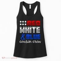 Red White And Blue Cousin Crew Women's Tank Top thumb 0