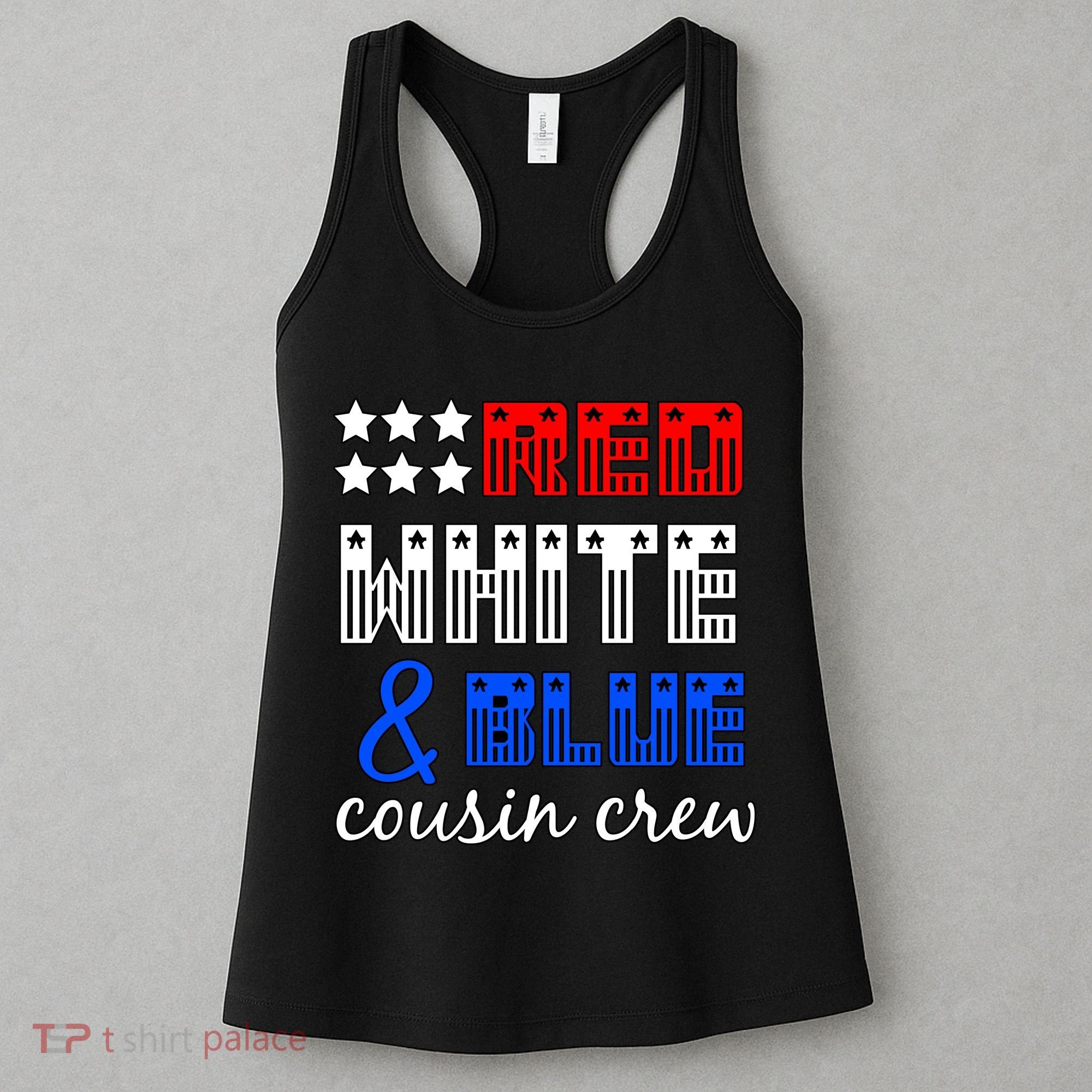 Red White And Blue Cousin Crew Women's Tank Top