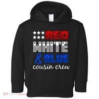 Red White And Blue Cousin Crew Toddler Hoodie thumb 0