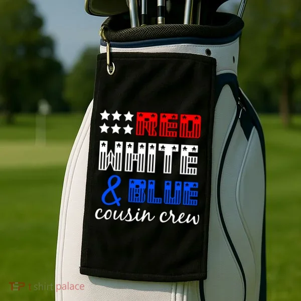 Red White And Blue Cousin Crew Golf Towel