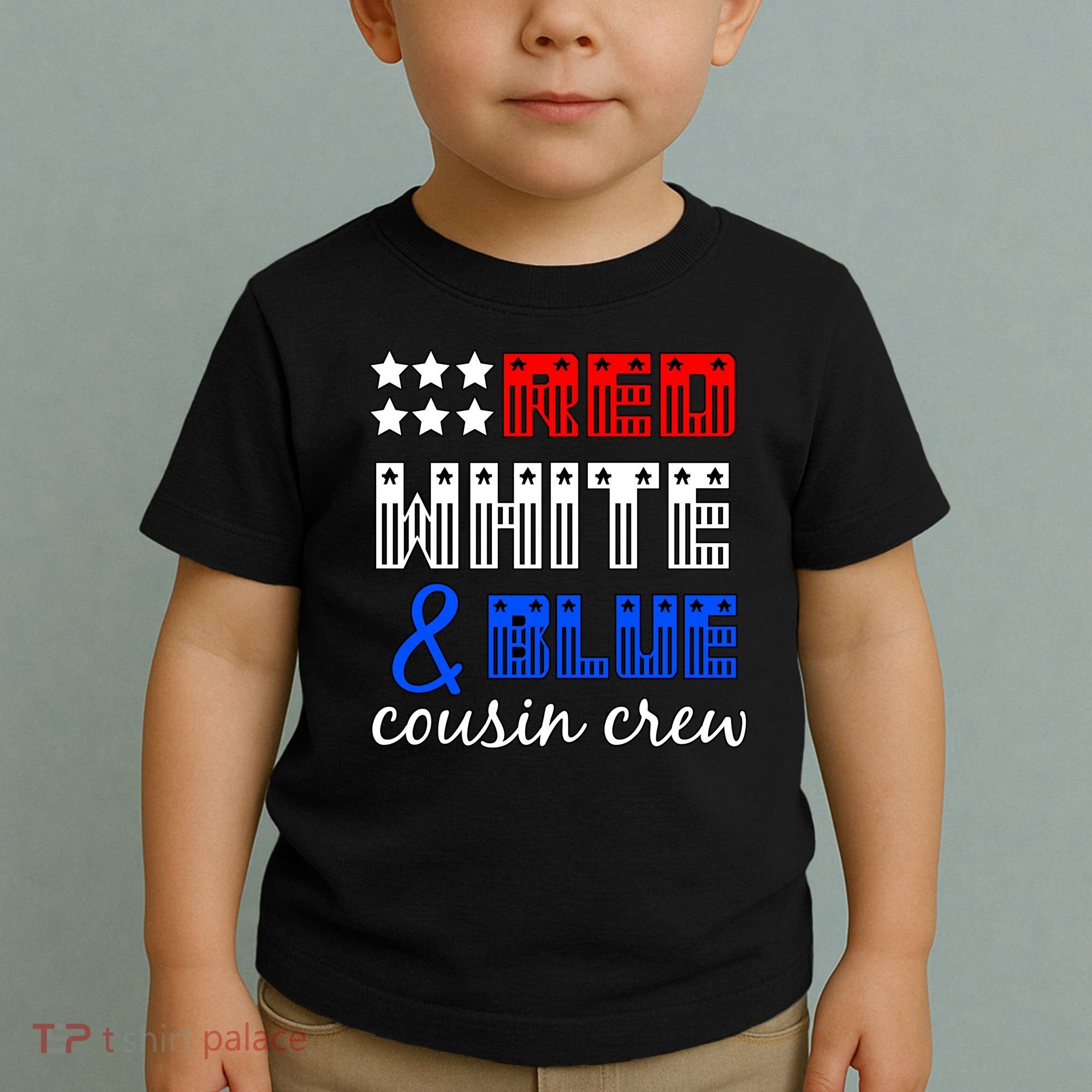 Red White And Blue Cousin Crew Toddler T-Shirt