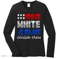Red White And Blue Cousin Crew Women's Long Sleeve Shirt thumb 0