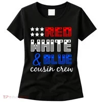 Red White And Blue Cousin Crew Women's T-Shirt thumb 0