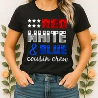 Red White And Blue Cousin Crew Women's T-Shirt thumb 2
