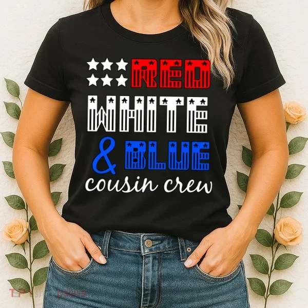 Red White And Blue Cousin Crew Women's T-Shirt