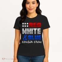Red White And Blue Cousin Crew Women's T-Shirt thumb 4