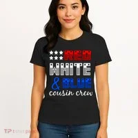 Red White And Blue Cousin Crew Women's T-Shirt thumb 4