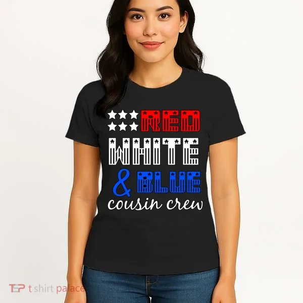 Red White And Blue Cousin Crew Women's T-Shirt