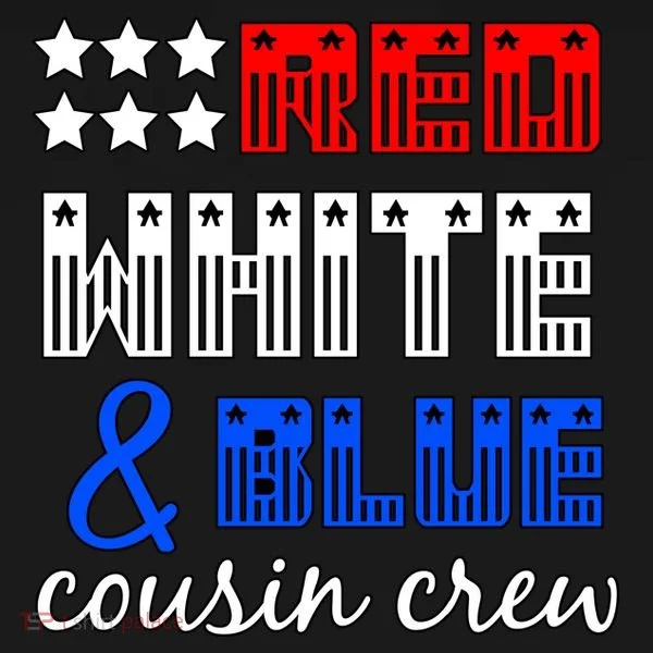 Red White And Blue Cousin Crew Women's T-Shirt