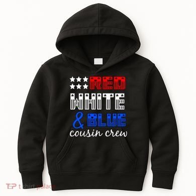 Red White And Blue Cousin Crew Kids Hoodie